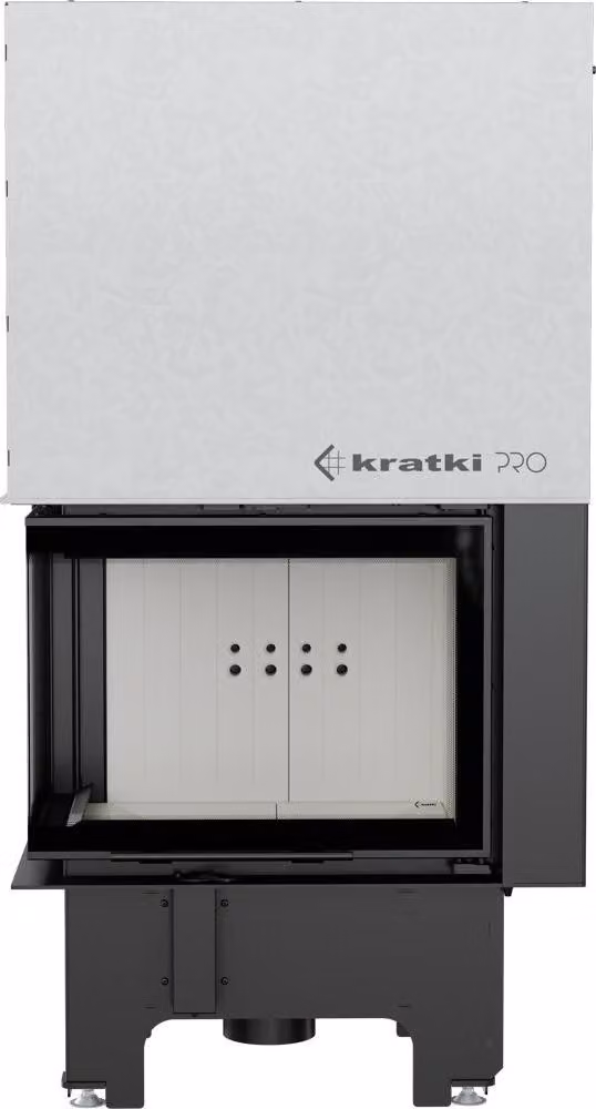 Inserto camino in acciaio KRATKI VNL 610/430 9 kW Ø 200 con porta scorrevole