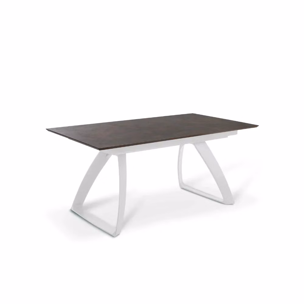 Tavolo da pranzo allungabile Grayson Duzzle in HPL color ruggine, rettangolare, L: 170-270 cm, P: 90 cm, H: 75 cm – 2