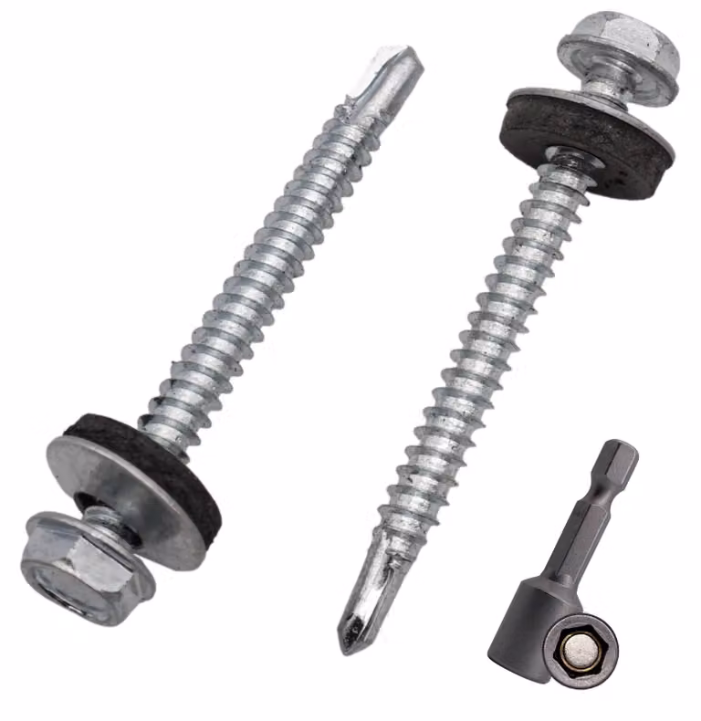 Viti autofilettanti 4,8 x 50 mm - Con guarnizioni di tenuta - Confezione da 250 pezzi