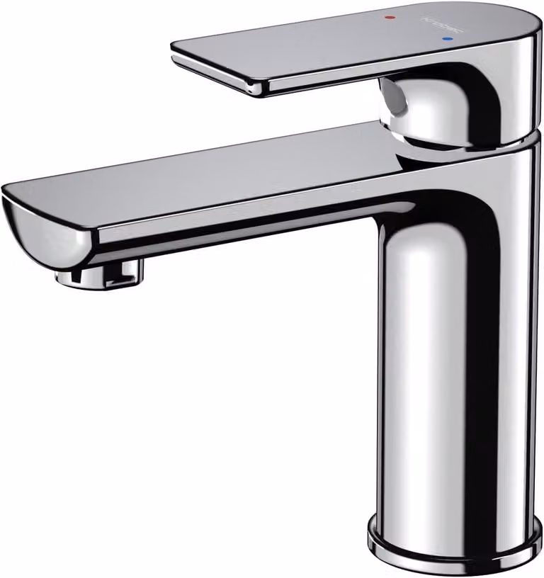 Miscelatore monocomando per lavabo, in ottone, con cartuccia in Vetroceramica da 35 mm, ideale per il bagno