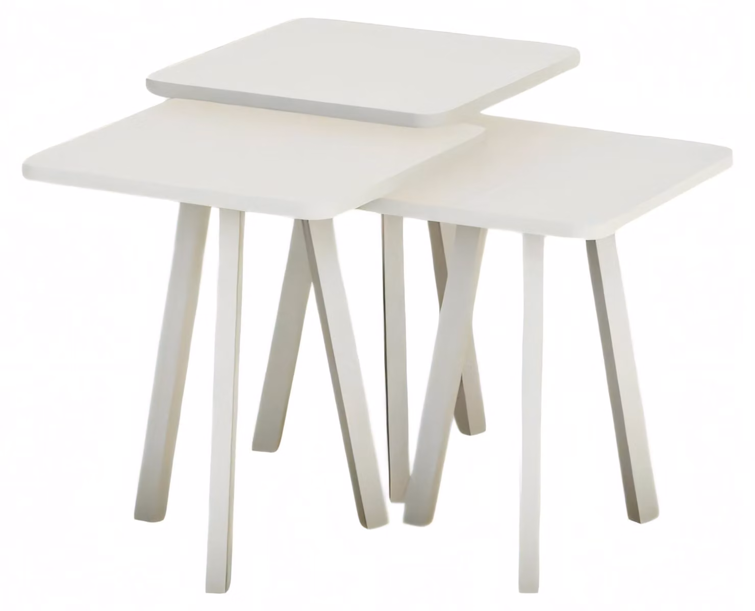 Weißes Holz Couchtisch-Set im modernen Stil