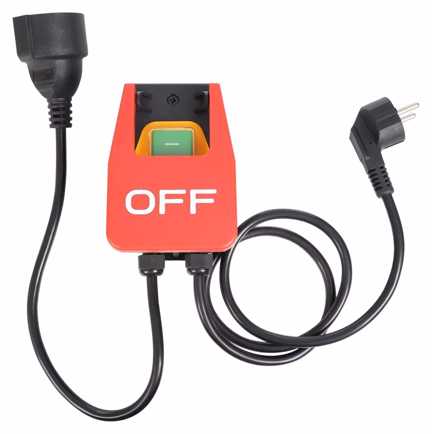 Interruttore elettromagnetico da 2000W - Interruttore di emergenza con presa di corrente - Interruttore di sicurezza - AC 250V 50/60Hz - Corpo in plastica