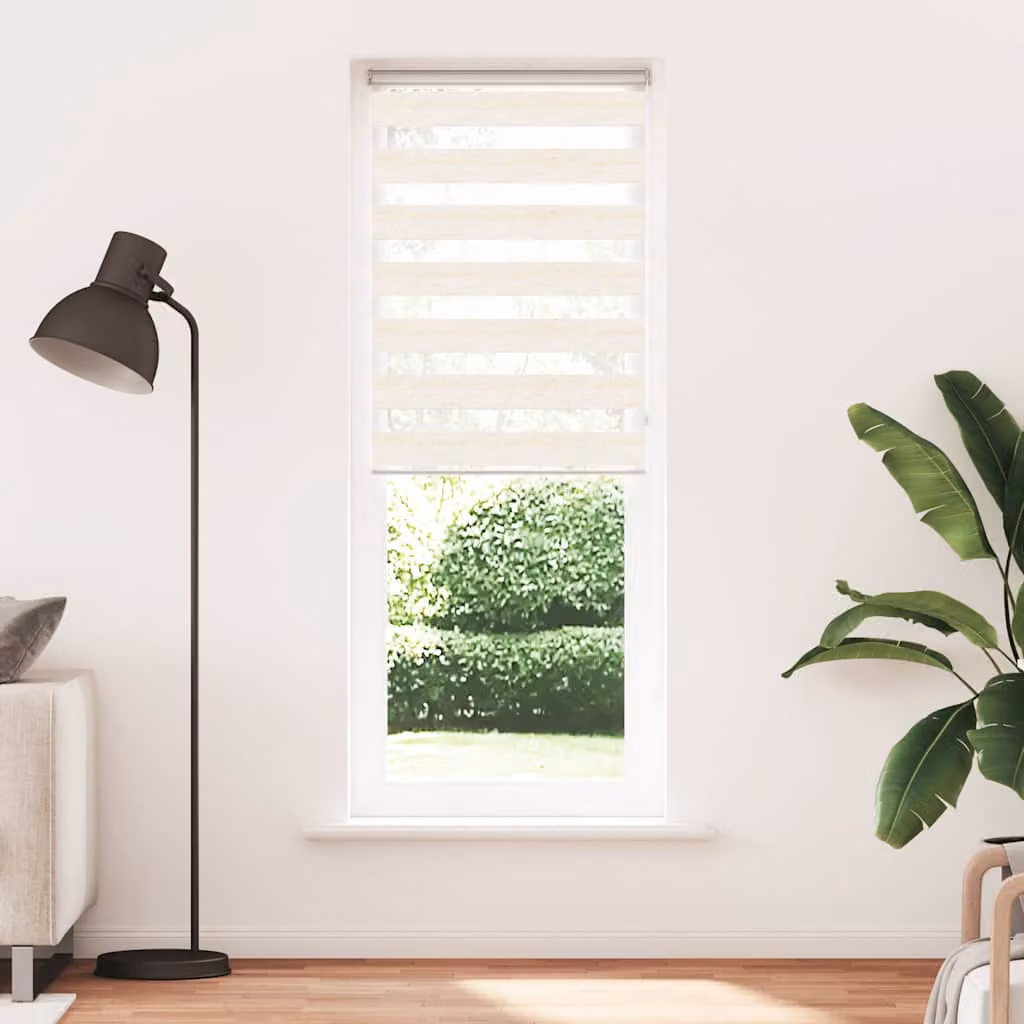 vidaXL Tenda a Rullo Zebra Larghezza Tessuto 85,9 cm Poliestere