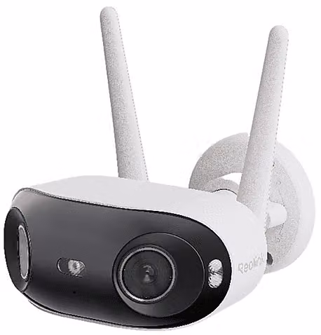 Videocamera di sorveglianza esterna Reolink Elite Series W740 bianca con connettività WiFi, visione notturna e microfono integrato