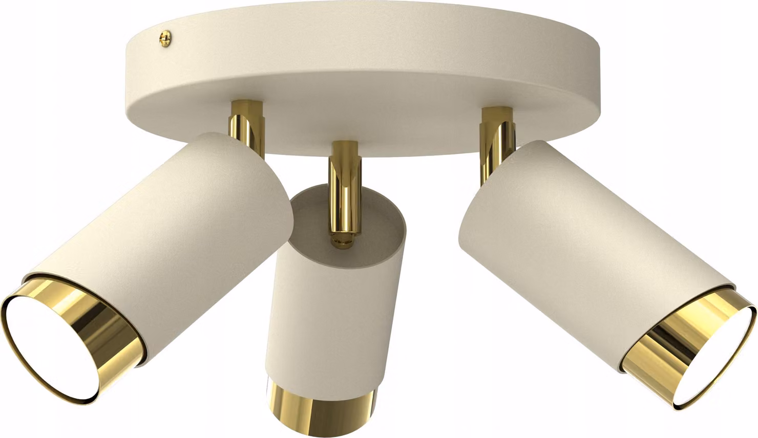 Pendente Circle Tube Gold Gu10 Led Spot