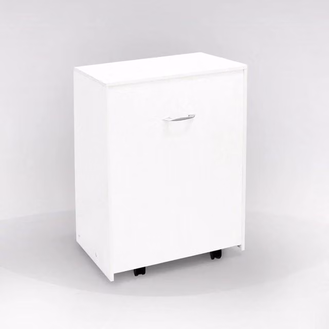 MeMi Me306BIA Armadietto, Legno, Bianco, 38x60x105 cm