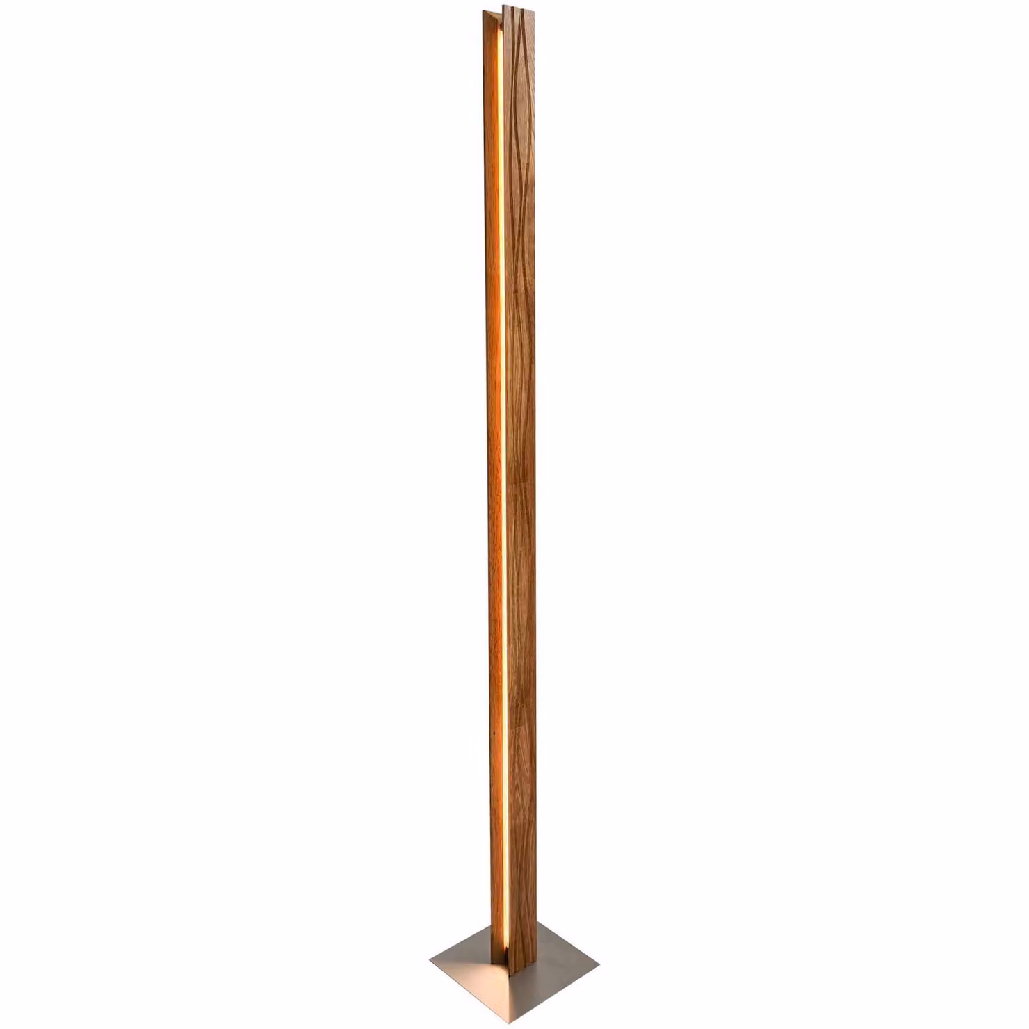 Elobra Lampada da terra Atacama, dimmerabile, Legno chiaro, Soggiorno / Sala da pranzo, Legno, Lampada da terra