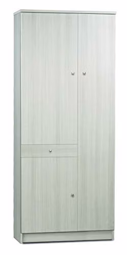 Sarmog Armadio multiuso tre ante un cassetto Eucalipto 77x34x h183 cm
