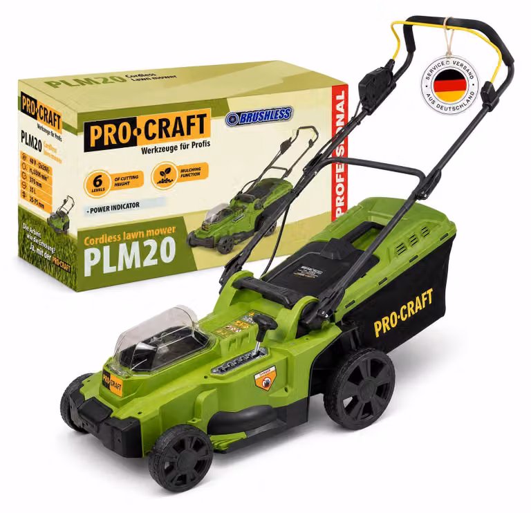 Tagliaerba Accugrass 40 V (2 x 20 V) da 370 mm, motore brushless, modello "Solo" (senza batteria)