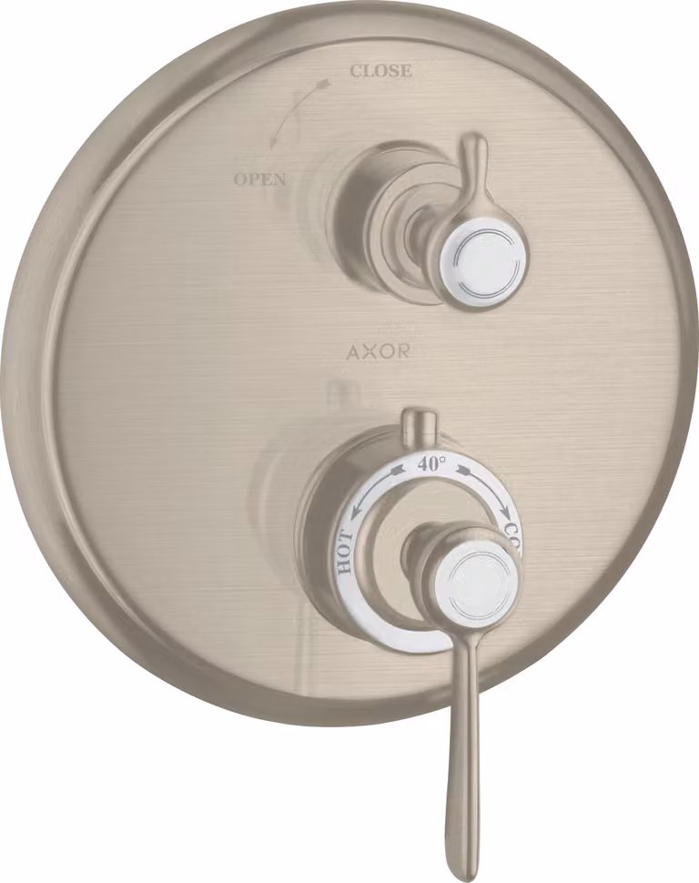 hansgrohe AXOR Thermostat Montreux encastré avec robinet d'arrêt, béqu'ille, 1 consommateur, 16801820, 16801820