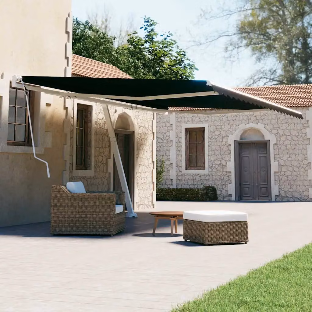 vidaXL Tenda da Sole Autoportante Manuale 600x300 cm Antracite