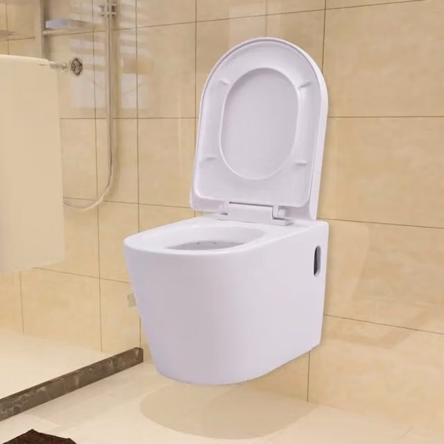 WC a Muro con Sciacquone Nascosto in Ceramica Bianco CFW8641404
