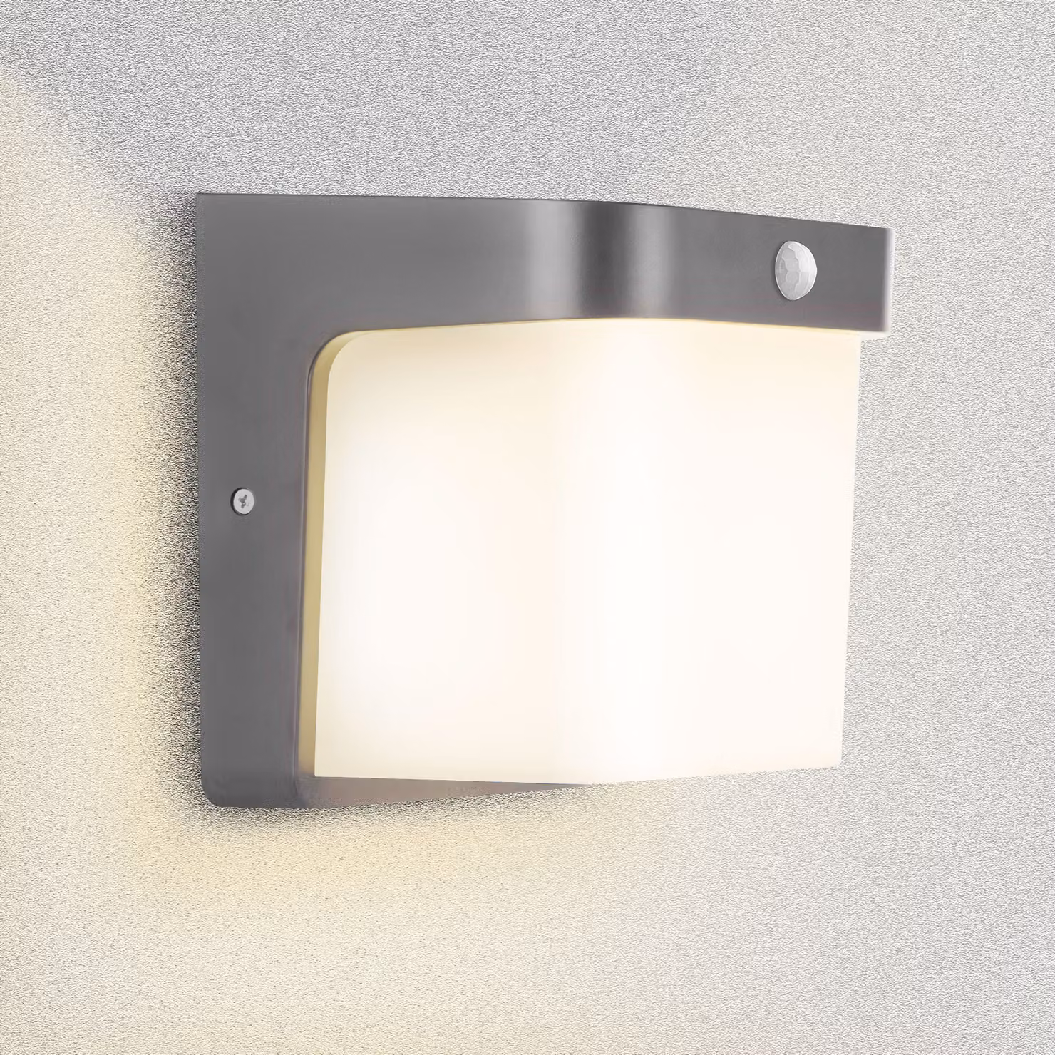 Applique da esterno E27 grigio grafite IP54 con rilevatore di movimento 1703A1-GR