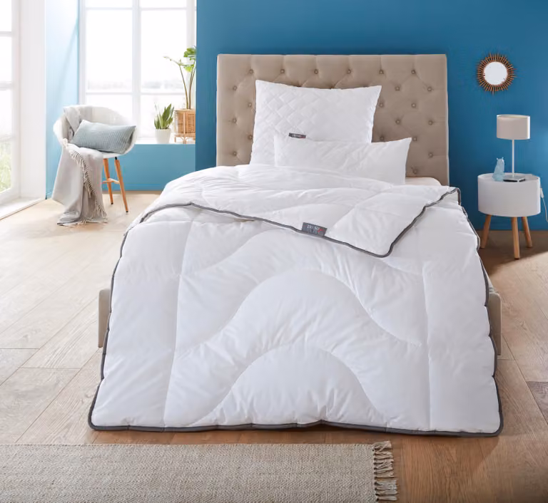 Piumino trapuntato Badenia Trendline Lyocell Duo 135 x 200 cm bianco