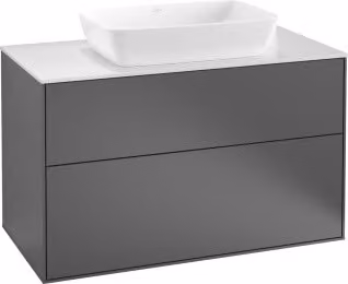 Mobile V&B Finion 100x60,3cm, piastra di copertura wh. m, anthrac. m