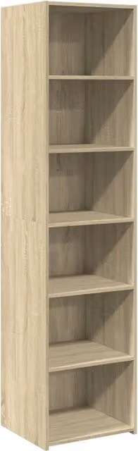 Credenza Buffet da pranzo in Legno Multistrato Rovere Sonoma Beige L: 45 cm, P: 41 cm, H: 185 cm