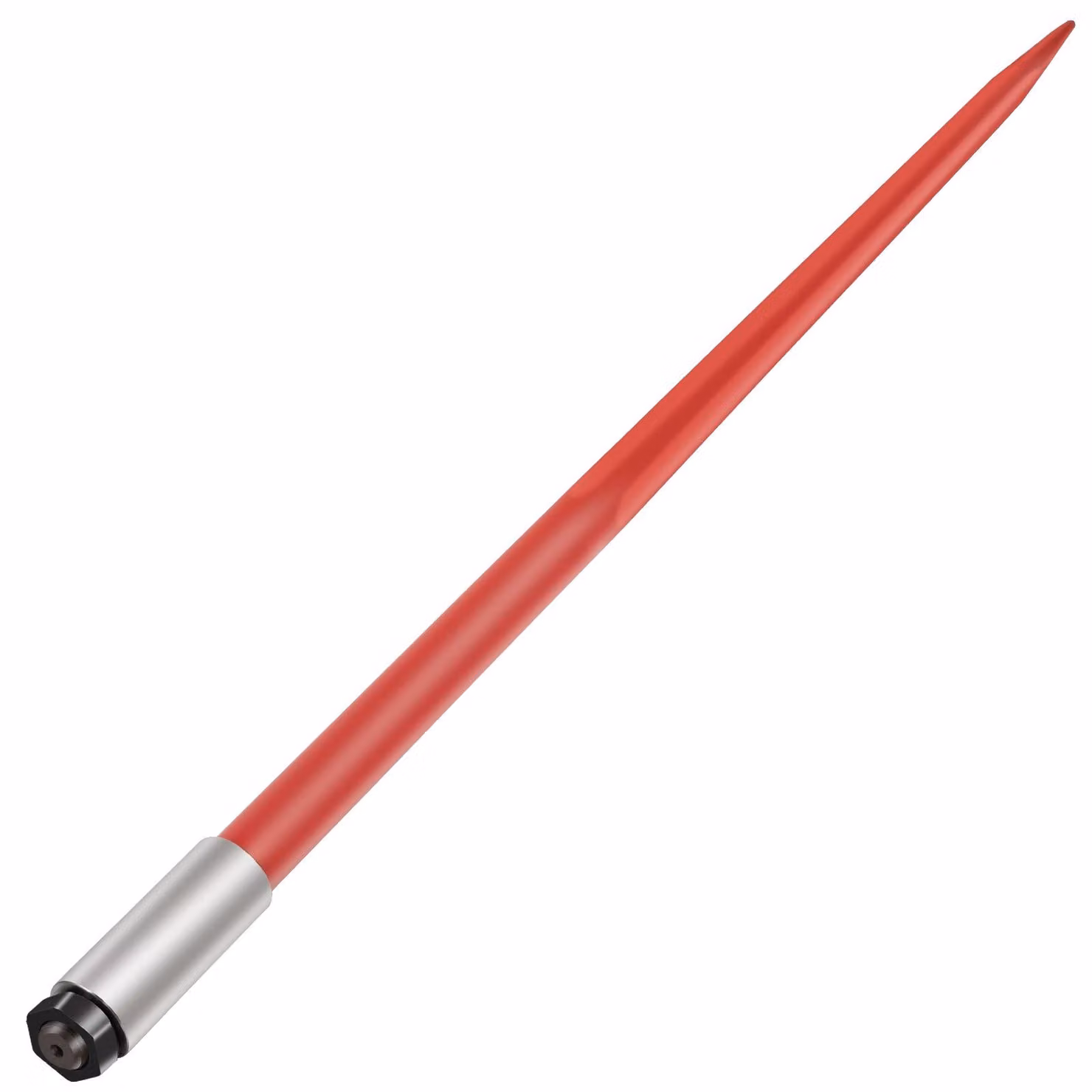 Picchetto per fieno VEVOR, 49 pollici, picchetto per balle, capacità di carico 4500 libbre, picchetto per balle, fissaggio rapido, picchetto quadrato per balle di fieno, larghezza 1 3/4 pollici, forche per balle con rivestimento rosso, picchetto per balle