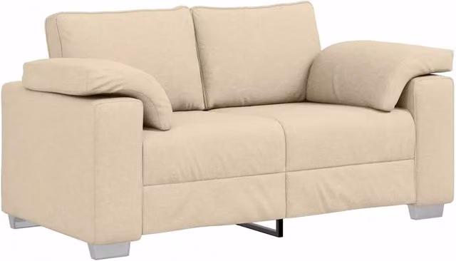 Divano | Divano da soggiorno | Sofa a due posti Crema 160 cm Tessuto