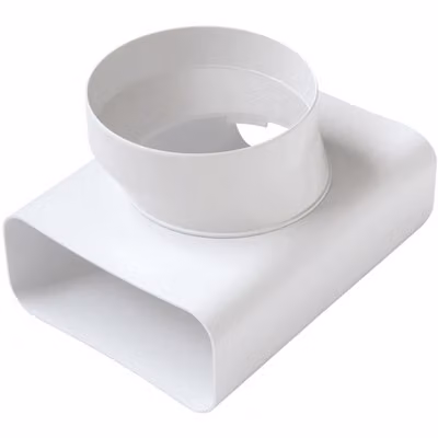Raccordo a T VT per passaggio da tubo rettangolare a tondo FIRST per tubo cappa D100/120x60 mm