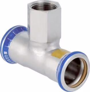 Geberit 34270 Raccordo a T Mapress in acciaio inox con IG