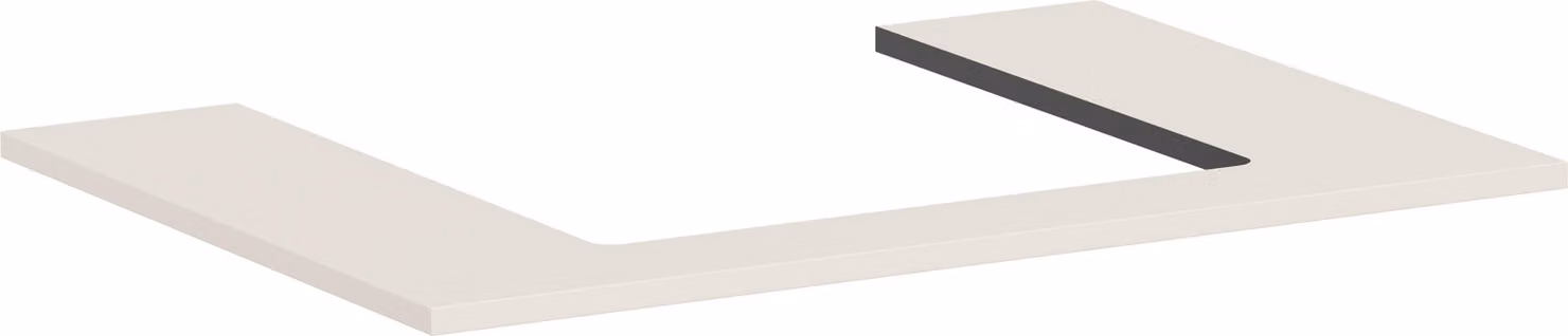 hansgrohe Xilesa E Console avec découpe au centre pour lavabo à poser, 780x550x16mm, 54269780, 54269780