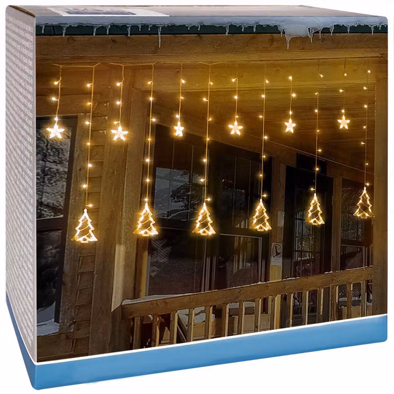 Collezione home style decorazione natalizia preshang con 138 luci LED alberi di natale sterne 2,2 m ip44