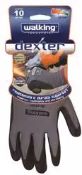 Guanti da lavoro in nylon e nitrile Dexter Grigio e Nero Taglia XL