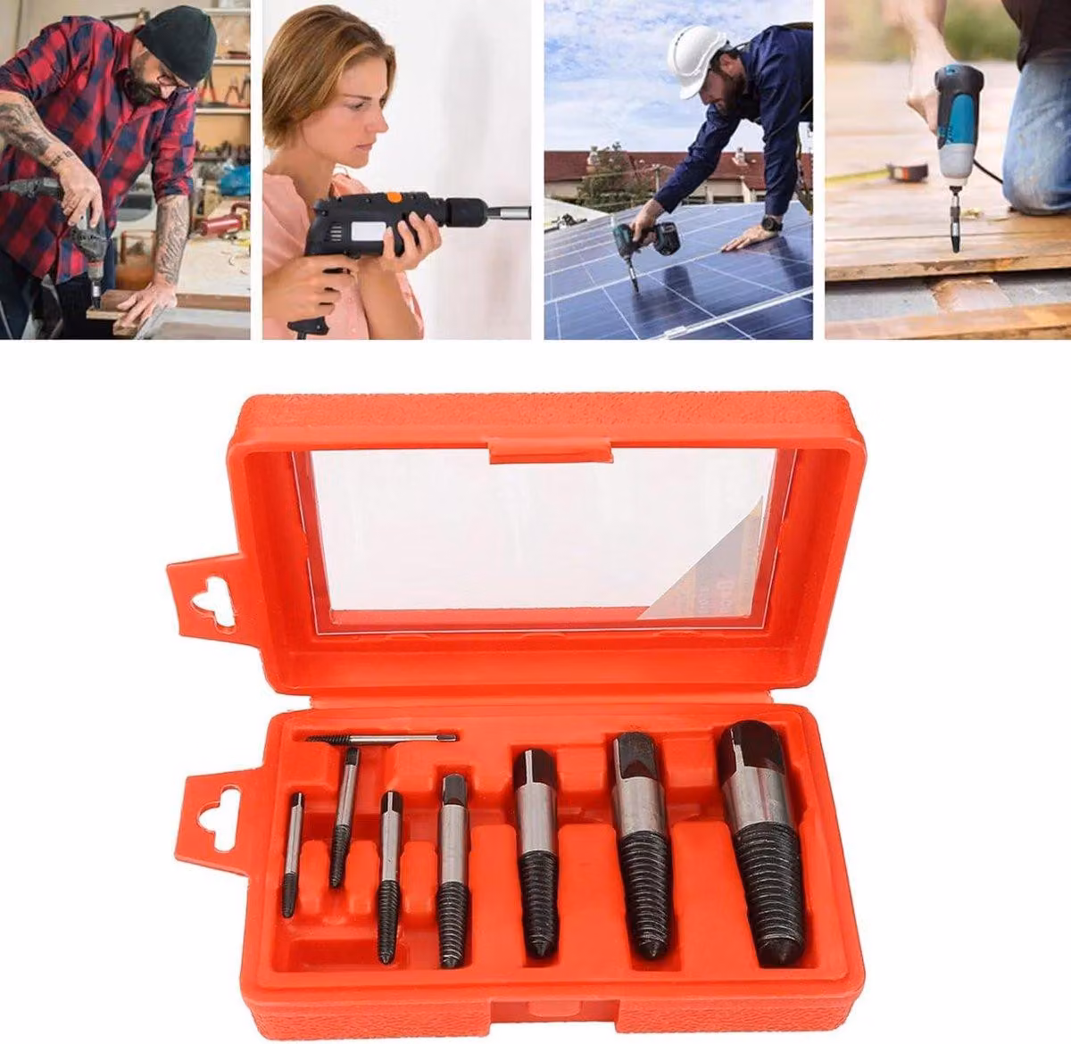 Set di cacciaviti - 8 pezzi con utensili per la rimozione di viti e bulloni rotti