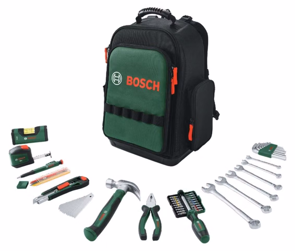 Bosch 60-piece tool backpack set