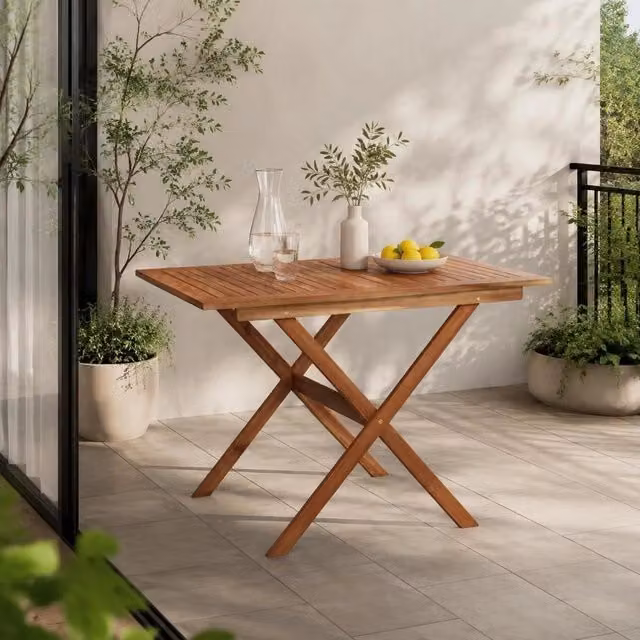 Garden Table 110x67x74 Cm Solid Acacia Wood
