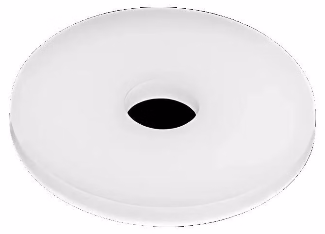 Rondelle, materiale in nylon, conformi alle normative, colore bianco, dimensioni M4x12x1 (confezione da 100 pezzi)