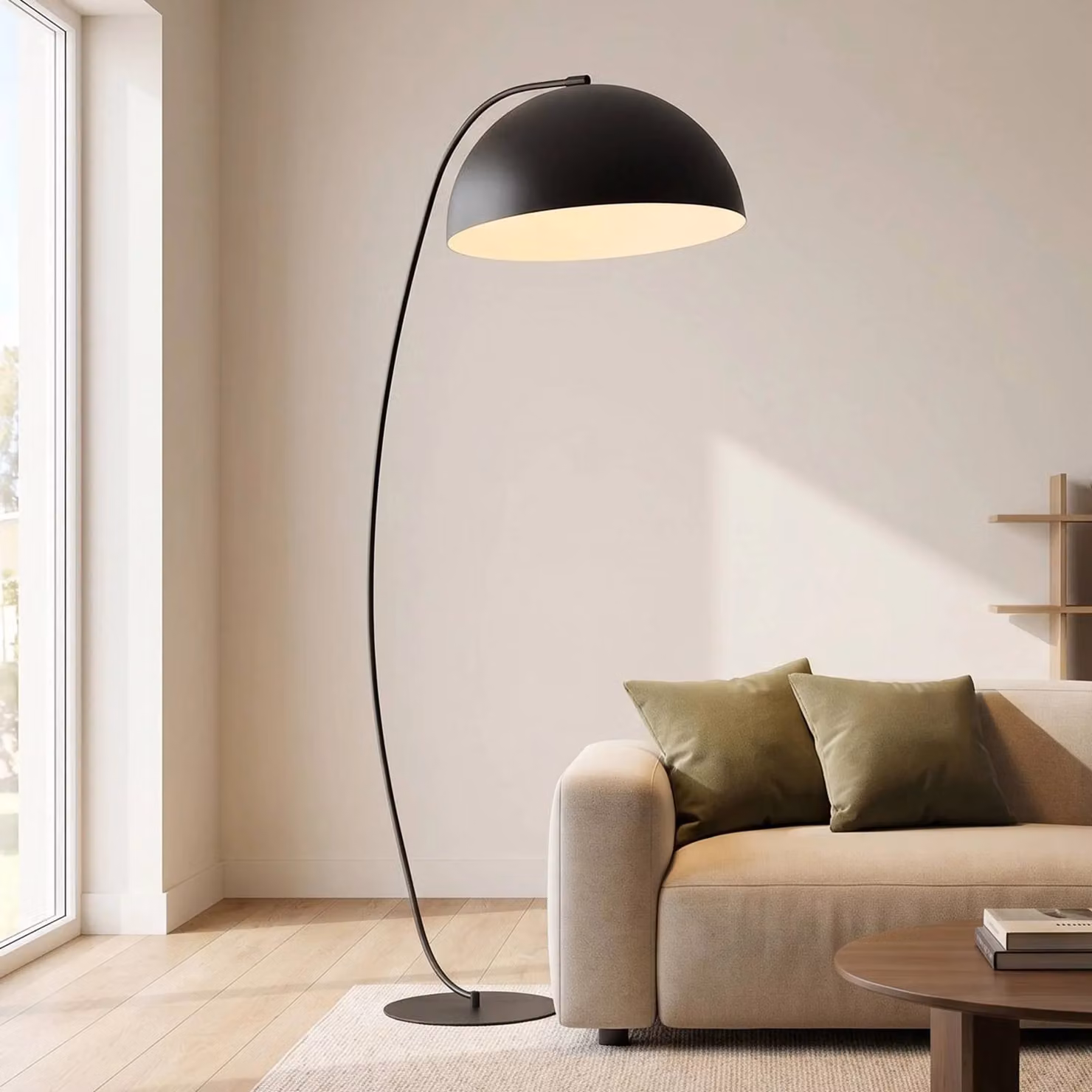 Lampada da terra Arcos EMIBIG LIGHTING, Nero, Soggiorno / Sala da pranzo, Metallo, Moderno, Lampada da terra