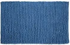Tappeto da bagno Genova Avio bianco e blu L: 90 cm, P: 60 cm