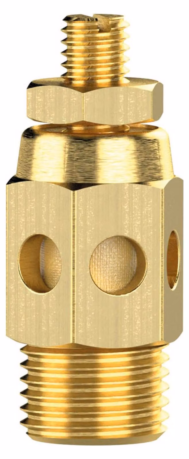 Silenziatore Riegler, bronzo sinterizzato, corpo in ottone, regolabile, G1
