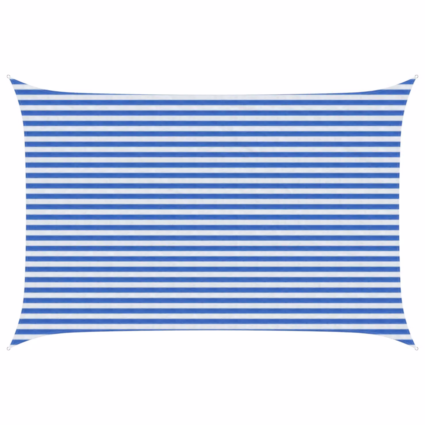 Telo Ombra Rettangolare vidaXL in HDPE Blu e Bianco 3 x 5 m