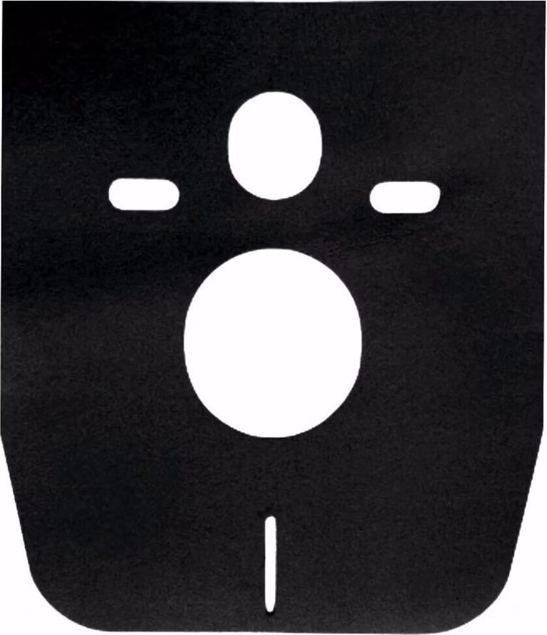 Tappeto fonoassorbente per WC, nero