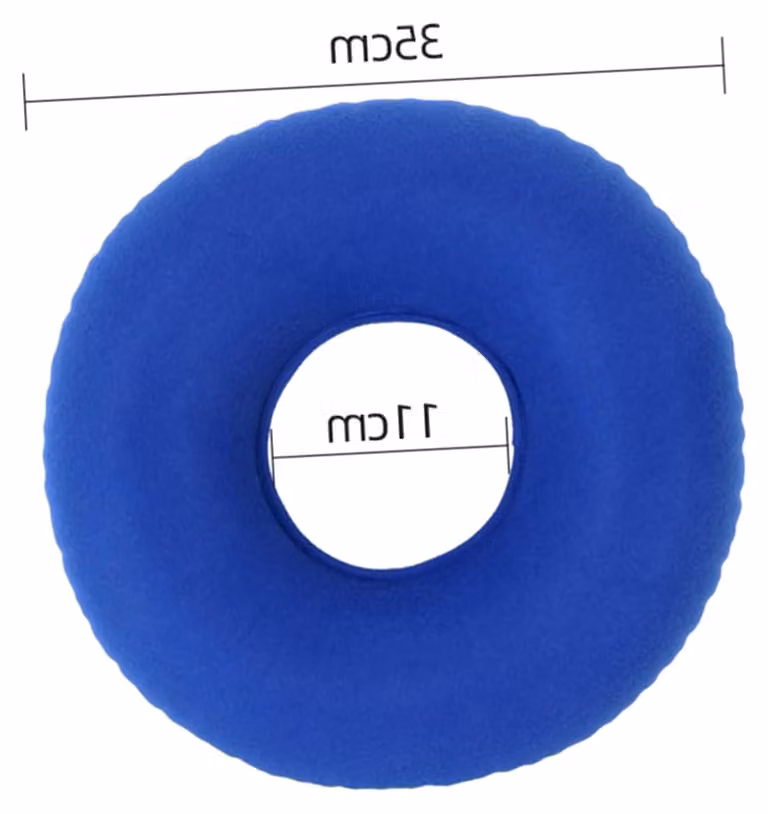 2 cuscini gonfiabili realizzati con materiale resistente, ideali per alleviare la pressione