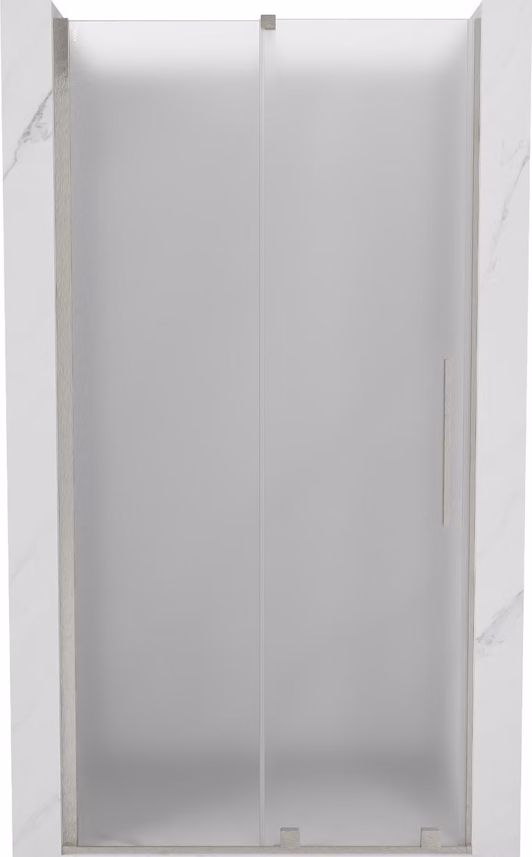 Mexen Velar porta doccia scorrevole 120 cm, smerigliato, nichel spazzolato - 871-120-000-31-97