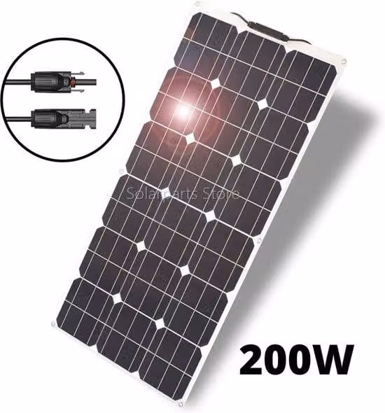 Kit solare leggero per camper - 200 W - Impianto solare per barche