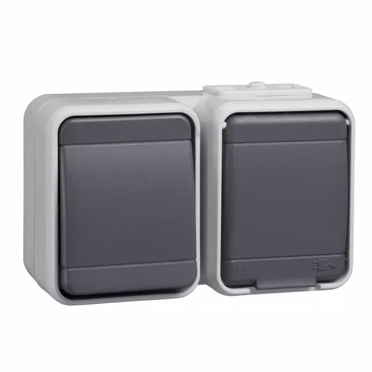 Combinazione lg/bgr AP44 - Combinazione interruttore/presa a muro 458639