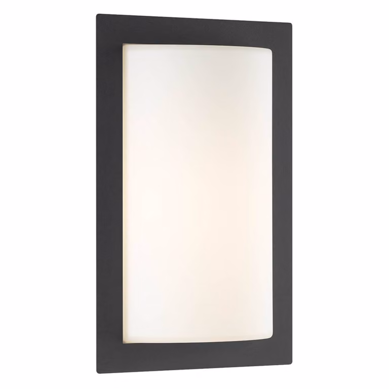 LCD Applique da esterno Luis, grafite, E27, vetro, acciaio inox, alluminio Luis, Nero, Acciaio Inox, Moderno