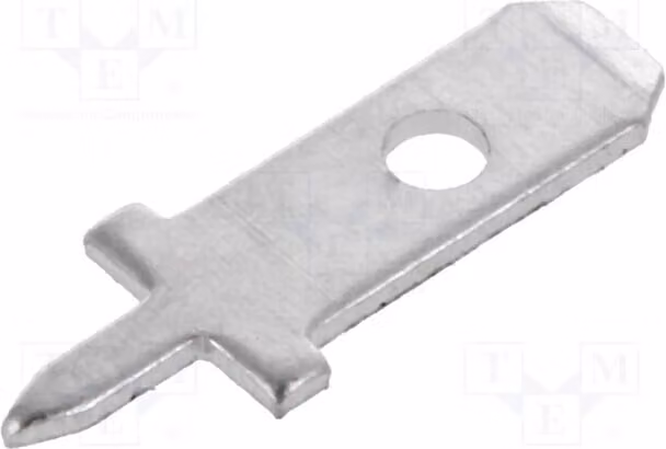50 connettori: connettore a montaggio traversa, profilo basso, modello LST1094, con terminali a saldare da 0,5 mm, dimensioni 2,8 mm, connettore maschio, realizzato in ottone