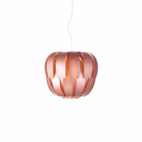 Lampadario Moderno Polilux ® Pink Metal E Metallo Cromo 2 Luci E27