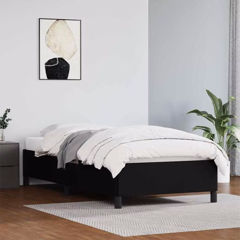 Giroletto vidaXL in similpelle nero 90x190 cm