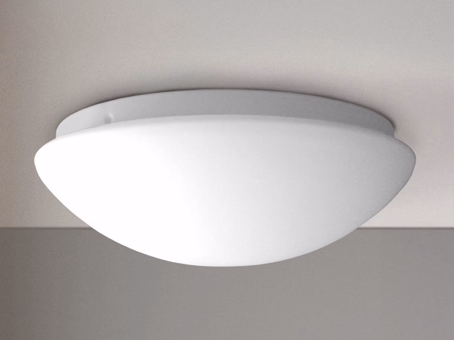 Plafoniera LED Ciotola da soffitto rotonda OPAL in vetro opaco Ø25cm Lampada da cucina LED dimmerabile