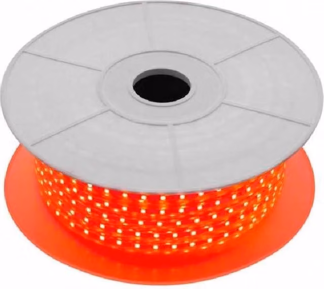 Trade Shop - Strisce Led Gommate Smd 2835 A 220v Da 5mm Bobina Stripled 100mt 2835-120 Colore - -rosso -