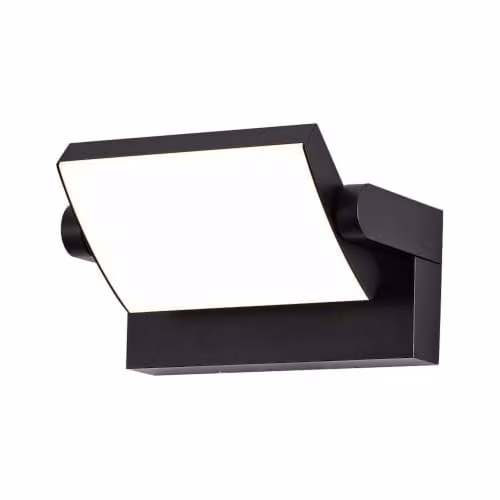 Lampada LED da Muro Rettangolare 17W 120LM/W Colore Nero Ruotabile 3000K IP65
