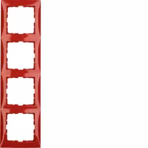 Cornice 4f. rosso/gl - Cornice a 4 moduli rossa 10148962