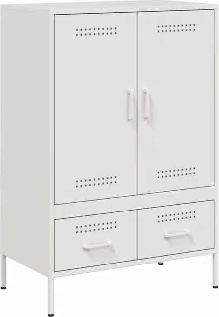Credenza | Madia | Buffet da pranzo | Armadio da pranzo Bianca 68x39x101,5 cm in Acciaio