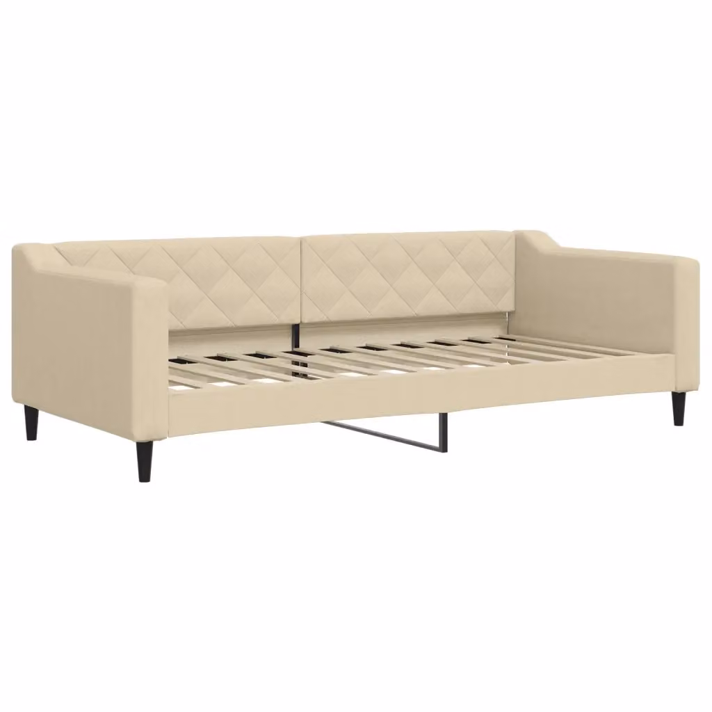 Letto da giorno moderno vidaXL in tessuto beige per camera da letto o soggiorno – 2